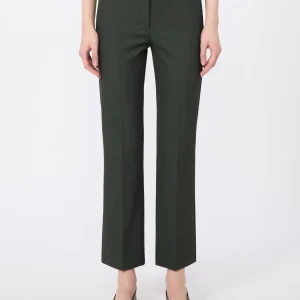 ‘S Max Mara pantalone in tessuto tecnico verde UMANITA